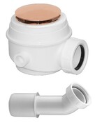 Omnires Omnires Syfon brodzikowo-wannowy do brodzików z otworem 50 mm i wanien bez przelewu miedź połysk WB01XCP