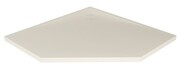 New Trendy Nex Shade brodzik konglomeratowy pięciokątny 90x90x3,5 cm beżowy B-0483