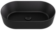 Besco Lova Cera-Line 53 Black Matt umywalka nablatowa Czarny Matt 53x31,5x13,5cm UNCM-53-LOC