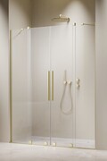 Radaway Furo Brushed Light Gold DWD drzwi prysznicowe 150cm szczotkowane jasne złoto szkło przejrzyste 10108413-98-01/10111367-01-01