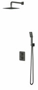 Omnires Slide zestaw podtynkowy prysznicowy termostatyczny grafit szczotkowany SYSSL11GR ___ RABAT W KOSZYKU! ___