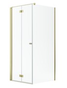 Radaway Nes Gold Kdj B kabina 100x80cm lewa złoty połysk 10025100-09-01L/10039080-01-01