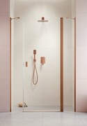 Radaway Nes Brushed Copper Dwjs drzwi wnękowe 140cm prawe szczotkowana miedź szkło przejrzyste 10038140-93-01R