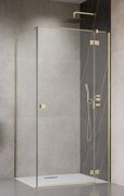 Radaway Essenza Kdj Brushed Gold kabina 90x100cm prawa szczotkowane złoto 1385044-99-01R/1384052-01-01