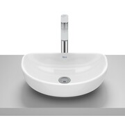 Roca Optica umywalka nablatowa 45x30 cm półokrągła biała A327C10000