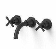 Tres MONTBLANC Bateria umywalkowa podtynkowa czarny mat 28330001NM