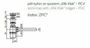 Marmorin Półsyfon Pcv ze spustem „Klik Klak”ZPC