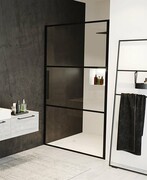 Riho Grid GB101 drzwi prysznicowe 100x200cm czarne G004003121