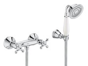 Roca Victoria Pro 1-uchytowa bateria natryskowa z zestawem natryskowym z uchwytem medycznym A5A204BC00