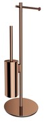 Omnires Modern Project stojak na papier i szczotkę toaletową miedź połysk MP60810CP
