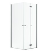 Radaway Nes Brushed Nickel KDD B / KDD I kabina 90x100cm prawa szczotkowany nikiel przejrzyste 10024090-91-01R/10015100-91-01L