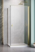 Radaway Nes Kdj I Brushed Gold kabina 100x100cm prawa szczotkowane złoto 10022100-99-01R/10039100-01-01