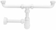 McAlpine syfon umywalkowy podwójny butelkowy HC2+PIPE