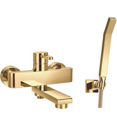 Omnires Darling złoty bateria wannowa z kompletem natryskowym złoty połysk DA5031GL ___ RABAT W KOSZYKU! ___