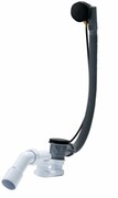 Oltens Oster syfon wannowy automatyczny z pokrętłem czarny 03001300