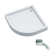 Schedpol Schedline Favory Plus brodzik półokrągły 80x80x16cm Biały 3ST.F1O-8080