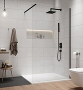 Sanplast Exa Line P/EXA LINE Kabina walk-in 60x200 cm czarny matowy 600-540-1400-59-401