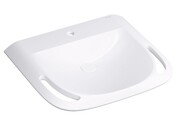 Omnires HOLD M+ Inclusive Design umywalka wisząca 60x55 cm biała HOLDUWBP