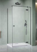 Radaway Essenza Kdj Brushed GunMetal kabina 90x70cm prawa szczotkowany grafit 1385044-92-01R/1384048-01-01