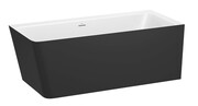Roca Ona wanna wolnostojąca przyścienna prawa BIAŁO CZARNA160x70cm A2486380K0