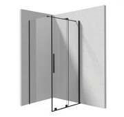 Deante Prizma Kabina prysznicowa prostokątna 100x80 cm Nero KPNNP10S08
