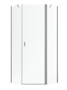 Radaway Nes Brushed Nickel Ptj kabina pięciokątna 100x80cm prawa szczotkowany nikiel 10052000-91-01R/10052200-91-01