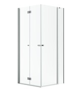 Radaway Nes Brushed Nickel KDD B / KDD II kabina 90x100cm lewa szczotkowany nikiel przejrzyste 10024090-91-01L/10016100-91-01R