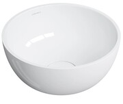 Omnires Shell M+ umywalka nablatowa Ø35 cm biały połysk SHELL350UNBP