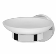 Oltens Gulfoss mydelniczka z uchwytem biała ceramika/chrom 84101000