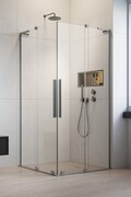 Radaway Furo SL Brushed Nickel KDD kabina 110x120cm szczotkowany nikiel 10305110-91-01L/10305120-91-01R