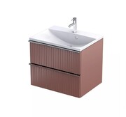 Oristo Etna szafka podumywalkowa wisząca Ryflowana 60x50x45 ceglany mat OR52-SD2S-60-19R