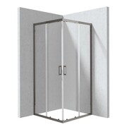 Deante Funkia Evo kabina prysznicowa kwadratowa 90x90cm Titanium KYC_D099P