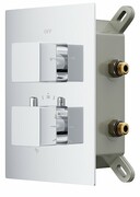 Corsan bateria podtynkowa z termostatem chrom CMT01CH