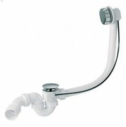 McAlpine syfon wannowy z korkiem automatycznym kolorze białym HC31M-WH-1M