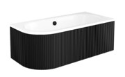 Besco Avita Ryfle Matt Black 150x75cm obudowa wanny RYFLOWANA CZARNA lewa/prawa OAV-150-NSCR