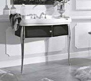 Kerasan Retro Stolik czarny pod umywalkę chrom/chrom 7363K3