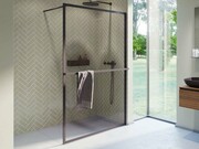 Riho Lucid GD400 kabina prysznicowa Walk In 140x200cm czarna G005028121