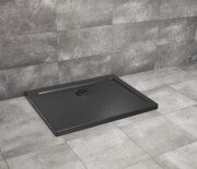 Radaway Doros D Stone brodzik 110x90x5 czarny SDRD1190-01-54S