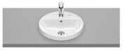 Roca GAP umywalka wpuszczana w blat ROUND 40x40 biała SUPRAGLAZE A3270Y4S00