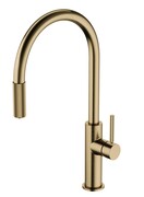 Omnires Switch bateria kuchenna z wyciąganą wylewką do podłączenia zestawu filtrującego brąz antyczny szczotkowany SW9059BR