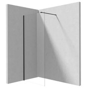 Deante Prizma Kabina ścianka prysznicowa Walk-in 70cm Nero KTJ_N37P