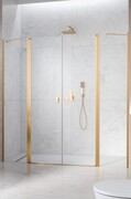 Radaway Nes Gold DWD II drzwi wnękowe 180cm W1 złoty połysk szkło przejrzyste 10037103-09-01/10041077-09-01
