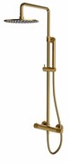 Omnires Contour system prysznicowy natynkowy termostatyczny złoty szczotkowany CT8044GLB ___ RABAT W KOSZYKU! ___