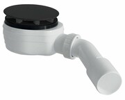 Oltens Pite Turbo syfon brodzikowy czarny odpływ 90 mm 08001300