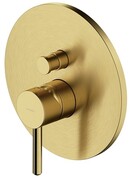 Omnires Y bateria natryskowa-wannowa podtynkowa z przełącznikiem mosiądz szczotkowany Y1235BSB