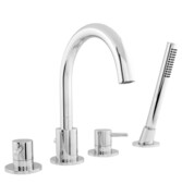 Omnires Y bateria wannowa 4-otworowa kompletna chrom połysk Y1232CR ___ RABAT W KOSZYKU! ___