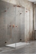 Radaway Essenza Pro Brushed Copper Kdj+S kabina 90x120x90cm prawa szczotkowana miedź 10097312-93-01R/10098090-01-01/10098090-01-01