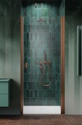 Radaway Nes Brushed Copper Dwj I Drzwi wnękowe 70 cm prawe miedź szczotkowana szkło przejrzyste 10026070-93-01R