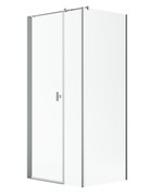 Radaway Nes Kds I Brushed Nickel kabina 120x80cm lewa szczotkowany nikiel 10023120-91-01L/10043080-91-01