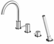 Kohlman Axel bateria wannowa 4-otworowa z obrotową wylewką chrom QB244A __ RABAT W KOSZYKU! __